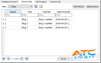 project Hướng dấn sử dụng SQLite in .NET Core with Entity Framework Core 